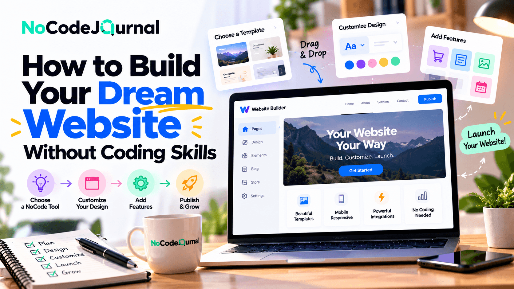 How to Build Your Dream Website Without Coding Skills