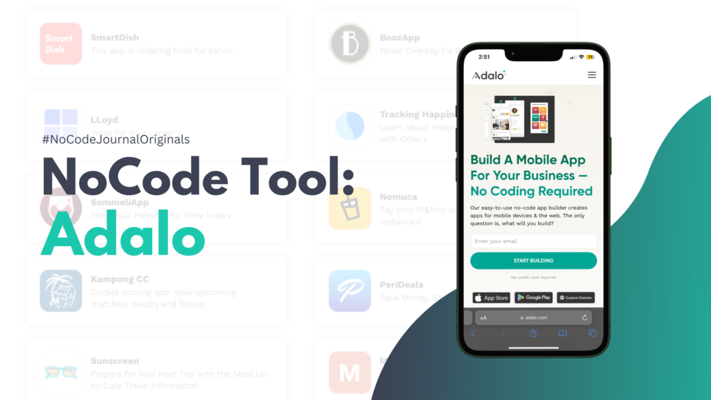 NoCode Tool: Adalo